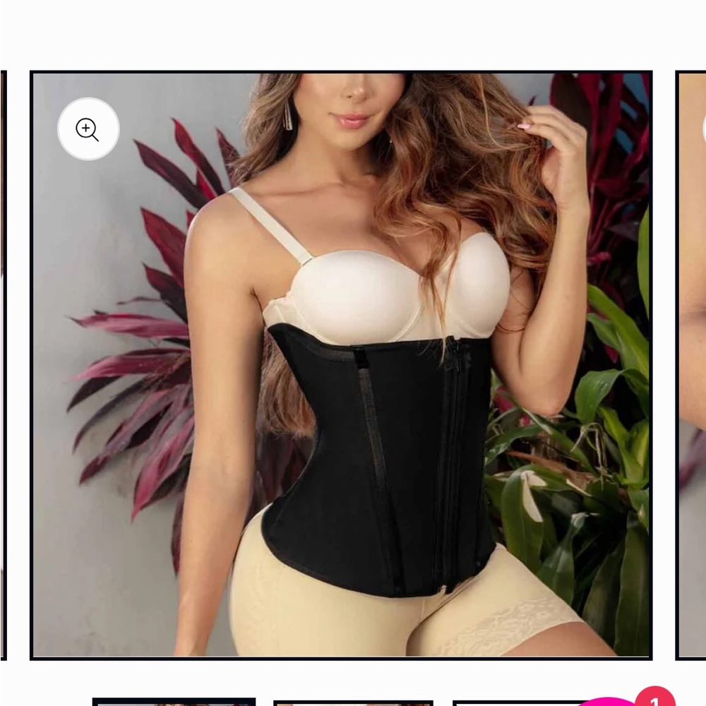 Black Shapewear Corset with Satin Finish-NEW